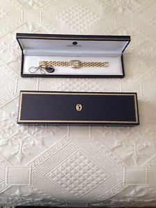 Gold And Diamond panther link Concord Ladies Watch
