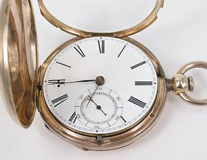 Rare Antique C1855 David Taylor Fusee Pocket Watch w/ Hunter Case