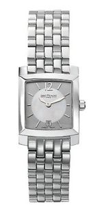 Saint Honore Women's 731127 1BYGN Orsay Square Mother-Of-Pearl Dial Steel Watch