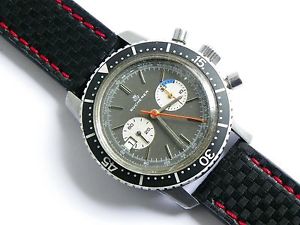 VINTAGE DIVER bucherer lemania 3872, chronograph, tachimetre, 41 mm CASE.