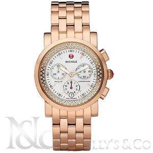 Michele MW01C01G1001 Sport Sail Rose Gold Plated Steel Chronograph Ladies Watch