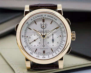A Lange & Sohne 404.032 404032 Double Split Silver Dial Rose Gold UNWORN