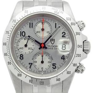 Pre-owned Tudor 79280 Chrono Time Prince Date Automatic Silver Dial Men Watch,AS