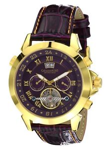 VK: 1.249,- Euro !! Calvaneo 1583 ASTONIA GOLD VIOLET AUTOMATIK CHRONOGRAPH UHR