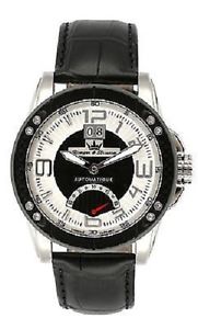 Yonger & Bresson Men's YBH 8322-19 C Automatic Steel Black Leather Date Watch
