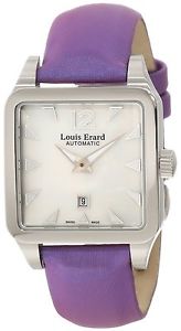 Louis Erard Women's 20700AA04.BDS63 Emotion Square Automatic Purple Satin Watch