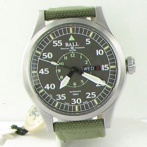 Ball NM1080C-N5J-GY Engineer Master II Aviator 46mm Gray Dial Canvas NWT $1999