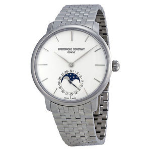 Frederique Constant Men's FC705S4S6B Slim Line Swiss Luxe Automatic Silver Watch