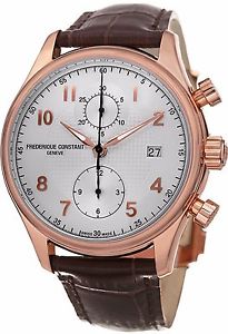 Frederique Constant Men's FC393RM5B4 Analog Swiss Automatic Brown Leather Watch