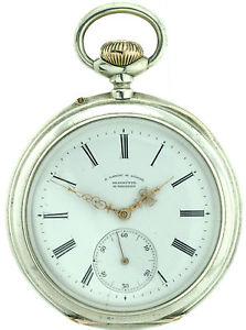 A Lange & Söhne Herrentaschenuhr B-Uhr in Silbergehäuse, 1C Werksqualität