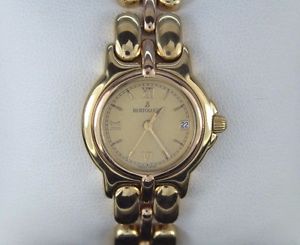 $13,750  Ladies Bertolucci 18k Solid Yellow Rose Gold 25mm Pulchra Link Watch