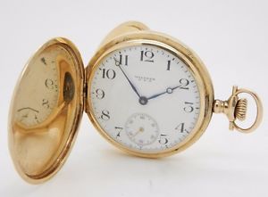 1919 WALTHAM 620, Model 1908, 15j, 16s, 14K Yellow Gold Full Hunter Pocket Watch