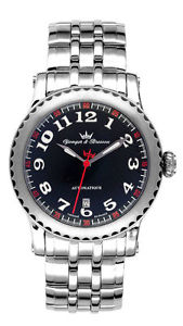 Yonger & Bresson Men's YBH 8301K-01 M Automatic Luminous Stainless Steel Watch