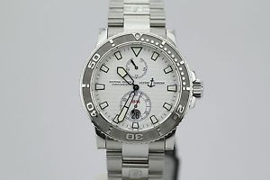 Ulysse Nardin Marine Diver Silver Dimple Dial 263-33-7 on Bracelet Unworn