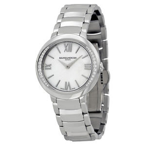 Baume Et Mercier Promesse Mother of Pearl Dial Ladies Watch 10160
