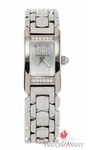 Audemars Piguet AP Ladies Promesse Mini Factory Diamond Bezel MOP 18k White Gold