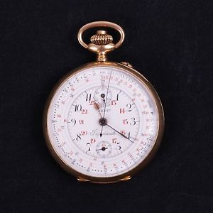 Auricoste 18K Gold Chronograph with Tachymeter.