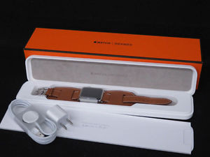 AUTH HERMES APPLE WATTCH BARENIA LEATHER EY850