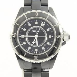 Authentic CHANEL H1625 J12 33mm Ceramic 12P Quartz  #260-001-184-3047