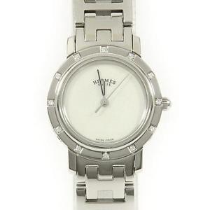 Authentic HERMES CL4.230 Clipper nacre 12P Quartz  #260-001-613-2849