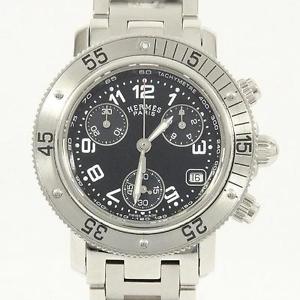 Authentic HERMES CL2.310 Clipper Diver Chronograph Quartz  #260-001-235-7390