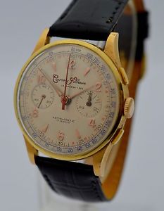 Vintage Cuervo y Sobrinos Chronograph 18 k Solid Gold Case