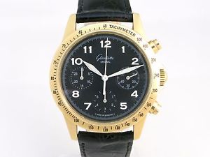 GLASHUTTE 18ct GOLD CHRONOGRAPH AUTOMATIC, LIMITED EDITION, WITH ORIGINAL BOX