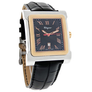 Salvatore Ferragamo Palagio Mens Black Dial Swiss Quartz Watch F58LBQ9509-S009