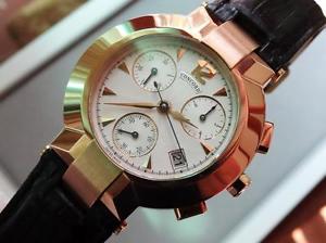 AUTHENTIC  CONCORD  LA SCALA CHRONOGRAPH   38MM   18K ROSE GOLD  QUARTZ   MINT