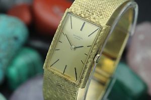 Vintage UNIVERSAL GENEVE Cal. 1-42 18K Solid Gold Rectangle 21.5x30.5mm Watch