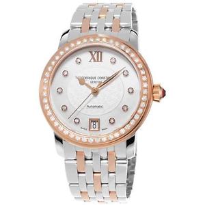 FREDERIQUE CONSTANT WOMEN'S TWO TONE AUTOMATIC MOP DIAL WATCH 303WHF2PD2B3