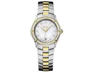 Ebel 18K Yellow Gold and Stainless Steel Sport Watch 1216030 48 diamonds