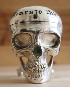 Doctor's Silvered Fusee Skull watch Memento Mori FAIVRE Pierre-Joseph St-Brais.