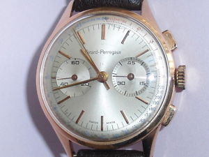 GIRARD PERREGAUX 18K PINK SOLID GOLD EXCELSIOR PARK 0409 FINELY WORKED CHRONO