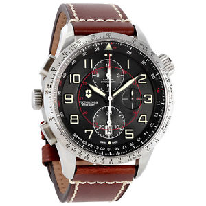 Victorinox Swiss Army Airboss Mechanical Black Dial Mens Watch 241710