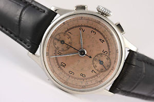 vintage chronograph Orator! Venus 170 movement. Snail scale dial! Swiss made!
