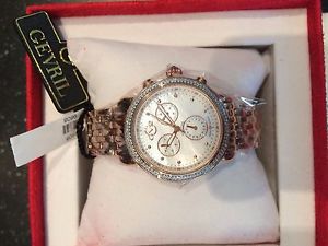 GV2 by Gevril Women's 9808 Marsala Analog Display Swiss Quartz Gold Watch