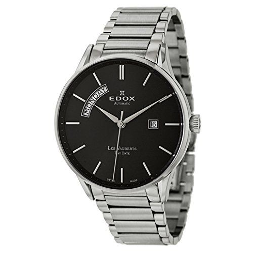 Edox Les Vauberts Day Date Automatic Men's Automatic Watch 83011-3N-NIN