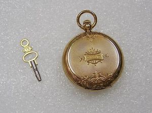 AMERICAN WATCH CO WALTHAM P.S. BARTLETT 18K DOUBLE HUNTER 10J 1875 WATCH HVC62-F