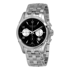 Hamilton Men's H32656133 Jazzmaster Black Chronograph Dial Watch