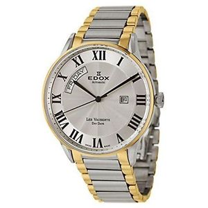 Edox Les Vauberts Day Date Automatic Men's Automatic Watch 83011-357J-AR