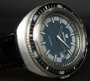 RARE VINTAGE NIVADA AUTOMATIC DIVER 100 ATM INCABLOC (CIRCA 1970)
