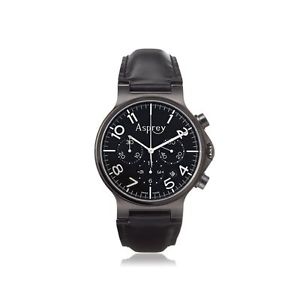 Asprey of London Men's 1019982 Black Stainless Steel Watch