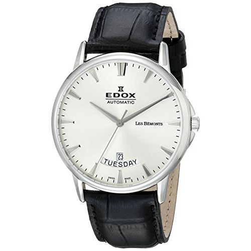 Edox Men's 83015 3 BIN Grand Ocean Analog Display Swiss Automatic Black Watch