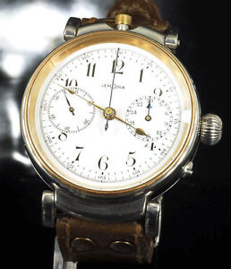Very beautiful  stainless steel   timepiece  chronograph  LEMANIA