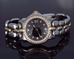 $7500 Ladies 29mm Bertolucci Pulchra 18K Yellow Gold Steel Factory Diamond Watch