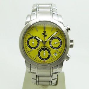 GIRARD PERREGAUX Ref 8020 80200.1.11.3413A Ferrari Chronograph Watch Used Yellow