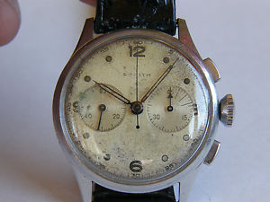 ZENITH-CRONO-CAL.143(EXCELSIOR PARK 4)-RUOTA A COLONNE-QUADRANTE ORIGINALE-36 MM