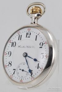 Hamilton 946 vintage pocket watch, 18 Size, 23 Jewels, Sterling silver SB&B case