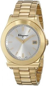 Salvatore Ferragamo Men's FF3890015 Ferragamo 1898 Gold Ion-Plated Stainless